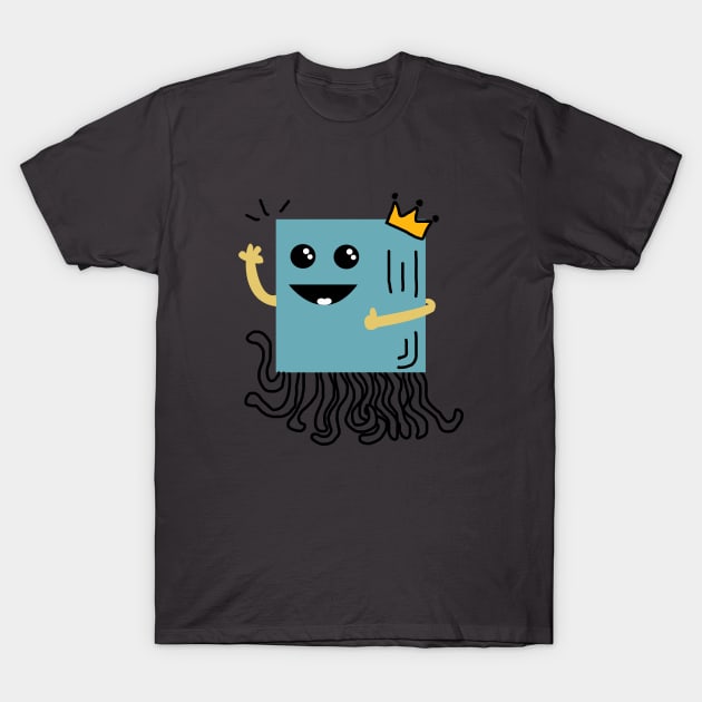 Happy King Box Squids T-Shirt by merdeqa